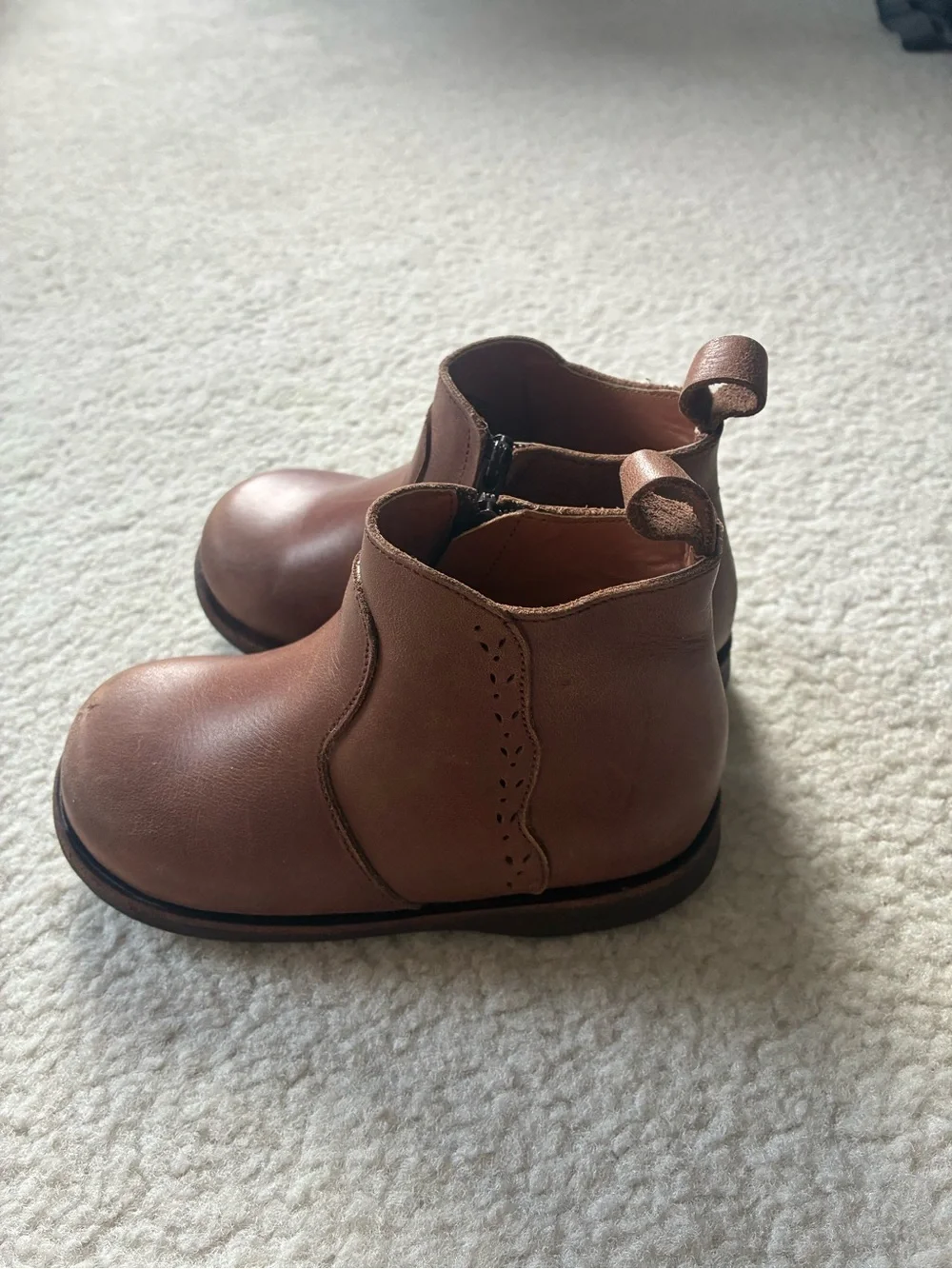 Adelisa & Co Brown Leather Toddler Boots